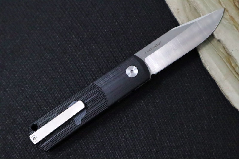 Boker BRLW Compact Flipper - Black G-10 Handle / Clip Point Blade / CPM-Magnacut Steel 110670