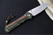 Chris Reeve Knives Large Inkosi NWK Exclusive - Insingo Blade / CPM-Magancut Steel / OD Green Cerakote Handle & Natural Micarta Inlay / Camo Lanyard with Bead LIN-1614 - Northwest Knives