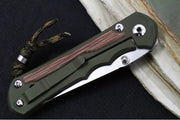 Chris Reeve Knives Large Inkosi NWK Exclusive - Insingo Blade / CPM-Magancut Steel / OD Green Cerakote Handle & Natural Micarta Inlay / Camo Lanyard with Bead LIN-1614 - Northwest Knives