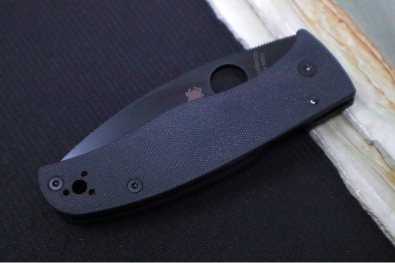 Spyderco Bodacious - Black G-10 Handle / CPM-S30V Steel / Spyderedge Black Drop Point Blade C263GSBK