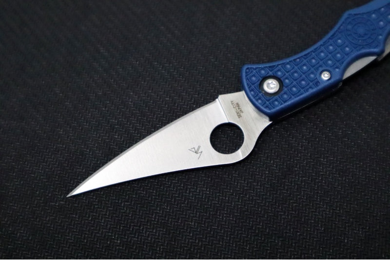 Spyderco Dyad Jr Slipjoint SPRINT RUN - Blue FRN Handle Handle / CPM-SPY27 Steel / Sheepsfoot & Clip Point Blade C39P&SCBL - Northwest Knives