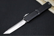 Microtech Combat Troodon OTF Gen III - Stonewashed Finish / Tanto Blade / Black Anodized Aluminum Handle - 1144-10 - Northwest Knives