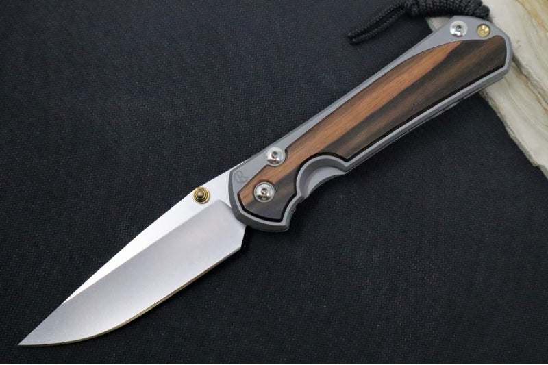 Chris Reeve Large Sebenza 31 - Drop Point Blade /  Macassar Ebony Inlay / CPM-Magnacut (A3) L31-1116