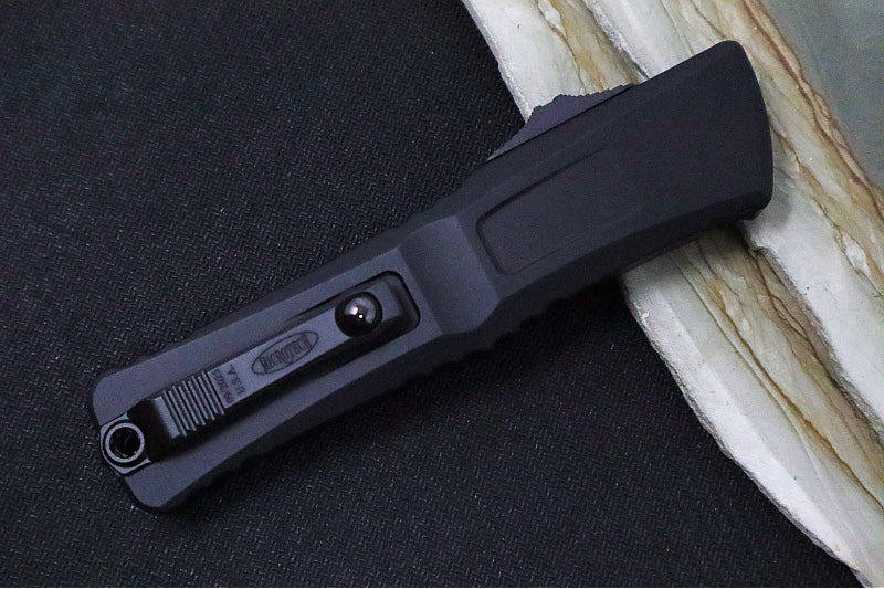 Microtech Combat Troodon OTF Gen III Tactical - Black Finish / Tanto Blade / Black Anodized Aluminum Handle & Black Hardware - 1144-1T - Northwest Knives