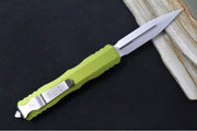 Microtech Dirac OTF - Dagger Blade / Stonewashed Finish / OD Green Anodized Aluminum Handle 225-10OD - Northwest Knives