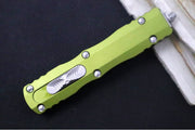 Microtech Dirac OTF - Dagger Blade / Stonewashed Finish / OD Green Anodized Aluminum Handle 225-10OD - Northwest Knives