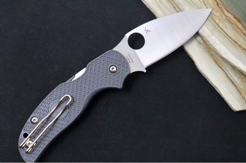 Spyderco Sage 5 - Gray FRN Handle / Satin Blade / Maxamet Steel - C123PGY