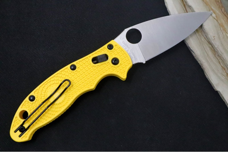 Spyderco Manix 2 Salt - Yellow FRN Handle / Satin Finish / CPM-Magnacut Steel - C101PYL2