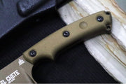 Tops El Chete Mini - 1095 Steel / Green Canvas Micarta Handle / Black Kydex Sheath ELCHM-01 - Northwest Knives