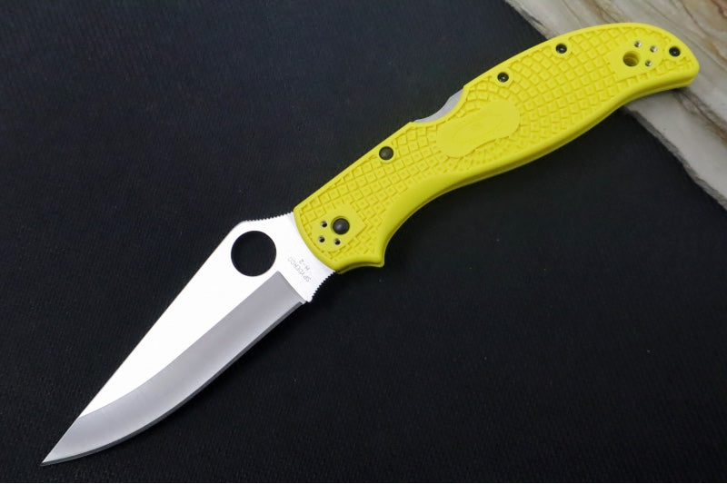 Spyderco Stretch 2 XL Lightweight Salt - Yellow FRN Handle / Satin Blade / H-2 Steel - C258PYL