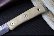 Tops Sonoran Fixed Blade - 1095 Steel / Tan G-10 Handle / Brown Leather Sheath TSNRN-01 - Northwest Knives