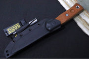 Tops BOB Fieldcraft Tumbled - 1095 Steel / Tan Micarta Handle / Kydex Sheath BROS-TBF - Northwest Knives