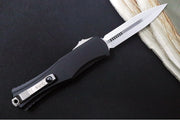 Microtech Hera II OTF - Double Edge / Stonewash Blade / Black Aluminum Handle 1702-10 - Northwest Knives
