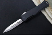 Microtech Hera II OTF - Double Edge / Stonewash Blade / Black Aluminum Handle 1702-10 - Northwest Knives