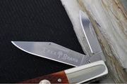 Boker Treebrand 2BLD Barlow - Barlow Brown Checkered Bone Handle / D2 Steel / Satin Finish 110892 - Northwest Knives
