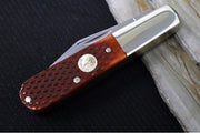Boker Treebrand 2BLD Barlow - Barlow Brown Checkered Bone Handle / D2 Steel / Satin Finish 110892 - Northwest Knives