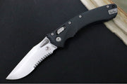 Microtech Amphibian Folder RAM-Lok - Drop Point with Partial Serrate / Fluted Black G-10 Handle 137RL-11FLGTBK - Northwest Knives