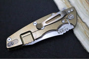 Rick Hinderer Knives Eklipse 3.5" - Spearpoint / Stonewashed Bronze Frame / OD Green G-10 / CPM-S45VN - Northwest Knives