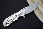 Rick Hinderer Knives Half Track - Slicer Blade / Stonewashed Frame / Black G-10 / CPM-Magancut Steel - Northwest Knives