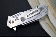 Rick Hinderer Knives Half Track - Slicer Blade / Stonewashed Frame / Black G-10 / CPM-Magancut Steel - Northwest Knives
