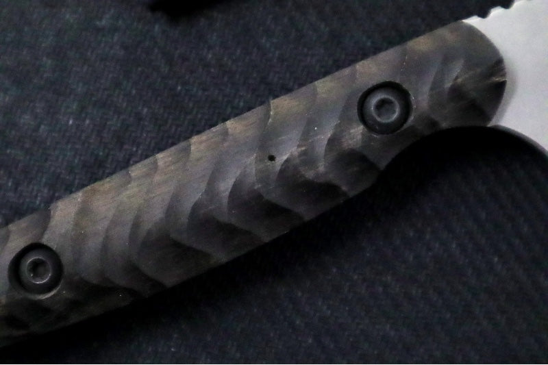 Garage Sale Toor Knives Field 3.0 - Ebony Dynamic Fluting Handle Handle / CPM-154 Steel / Kydex Sheath