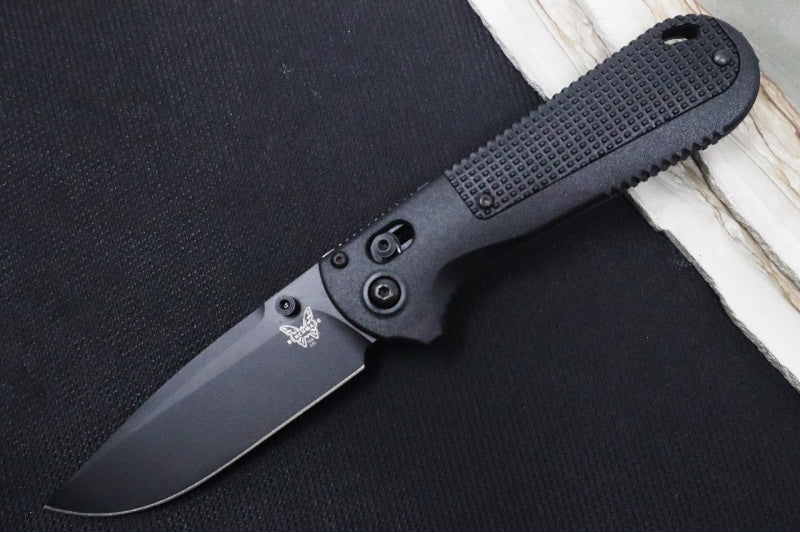 Benchmade 430BK-02 Redoubt - Drop Point / Cerakote Black Finished Blade / Black Grivory Handles