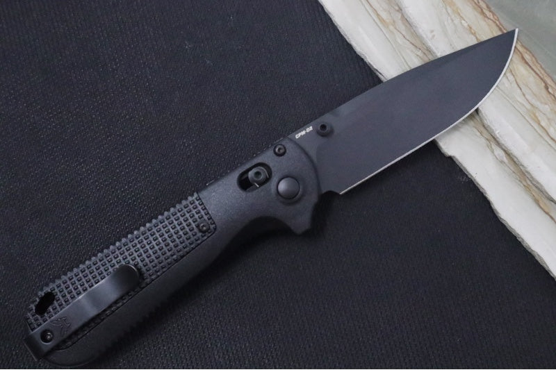 Benchmade 430BK-02 Redoubt - Drop Point / Cerakote Black Finished Blade / Black Grivory Handles - Northwest Knives