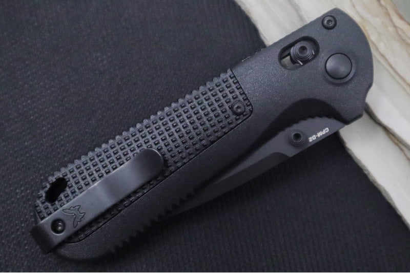 Benchmade 430BK-02 Redoubt - Drop Point / Cerakote Black Finished Blade / Black Grivory Handles