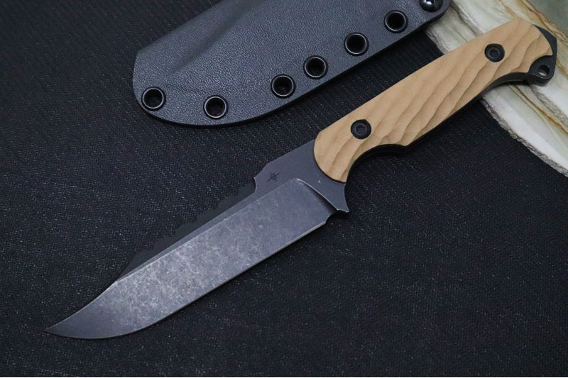 Garage Sale Toor Knives Crewman - Omaha Tan G-10 Handle