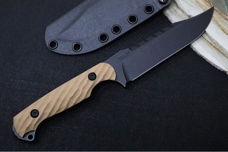 Garage Sale Toor Knives Crewman - Omaha Tan G-10 Handle
