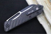Heretic Knives Jinn Slipjoint - Black Carbon Fiber Handle / Two-Toned Black Finished Blade / Sheepsfoot Style - Northwest Knives