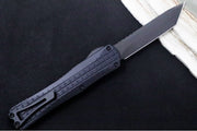 Heretic Knives Manticore X OTF - DLC Black Finish / Tanto Blade / Black Aluminum Handle & Black Hardware H031-6A-T - Northwest Knives