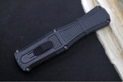 Benchmade 3370SGY Claymore OTF - Dagger Blade with Serrates / CPM-D2 Steel / Smoke Gray PVD Coating / Black Polymer Handle - Northwest Knives