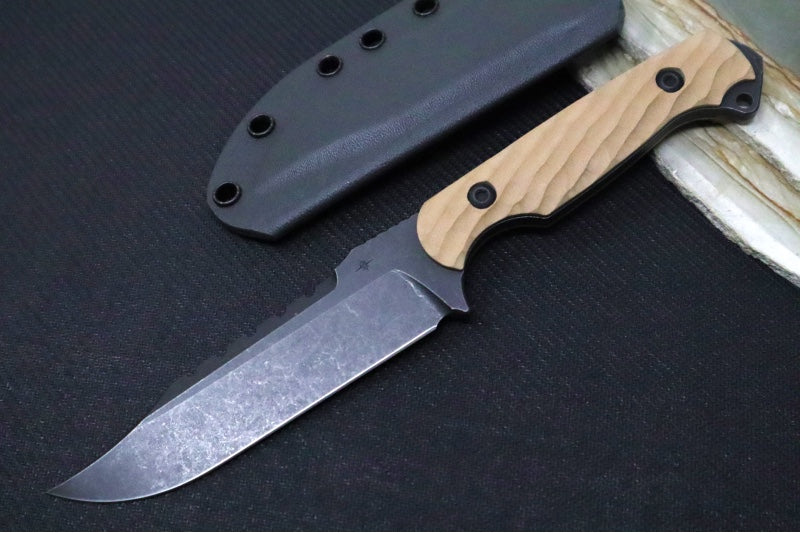 Garage Sale Toor Knives Crewman - Omaha Tan G-10 Handle - A2