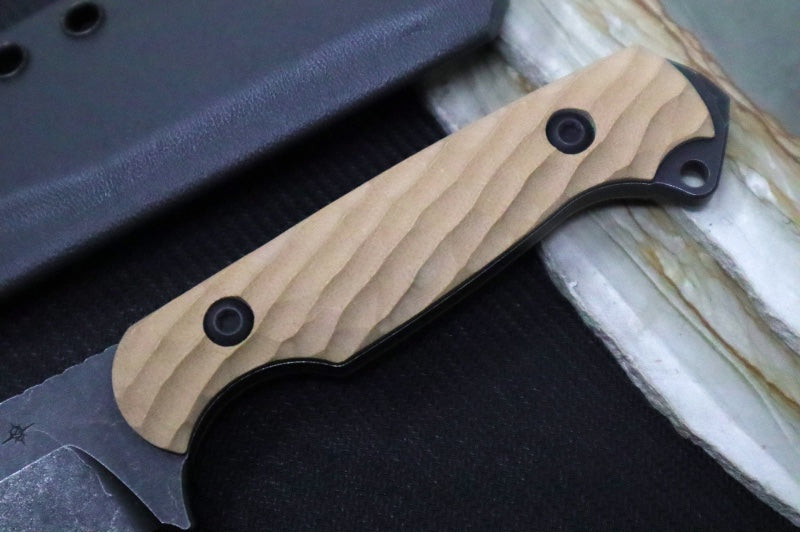 Garage Sale Toor Knives Crewman - Omaha Tan G-10 Handle - A2
