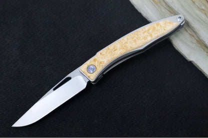 Chris Reeve Knives Mnandi Gentleman's Knife - Box Elder Wood Inlay (A1)