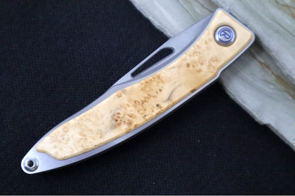 Chris Reeve Knives Mnandi Gentleman's Knife - Box Elder Wood Inlay (A3)