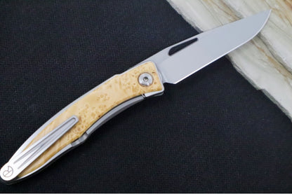 Chris Reeve Knives Mnandi Gentleman's Knife - Box Elder Wood Inlay (A4)