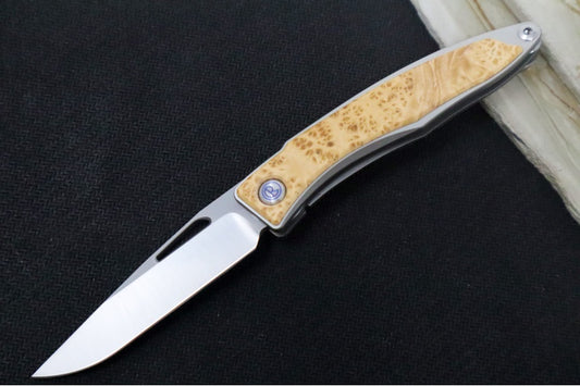 Chris Reeve Knives Mnandi Gentleman's Knife - Box Elder Wood Inlay (A5)