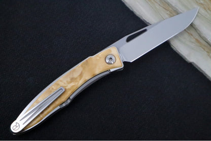 Chris Reeve Knives Mnandi Gentleman's Knife - Box Elder Wood Inlay (A6)