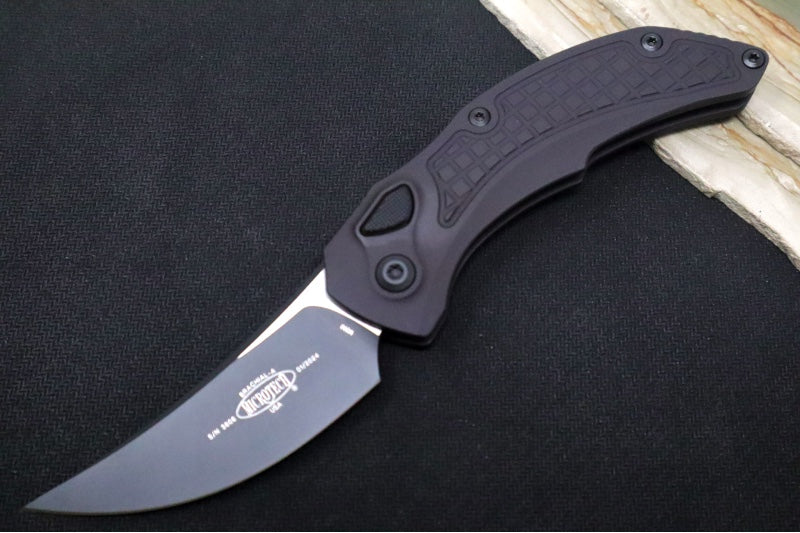 Microtech Brachial Auto Tactical - Black Blade / Black Anodized Aluminum Handle 268A-1T - Northwest Knives