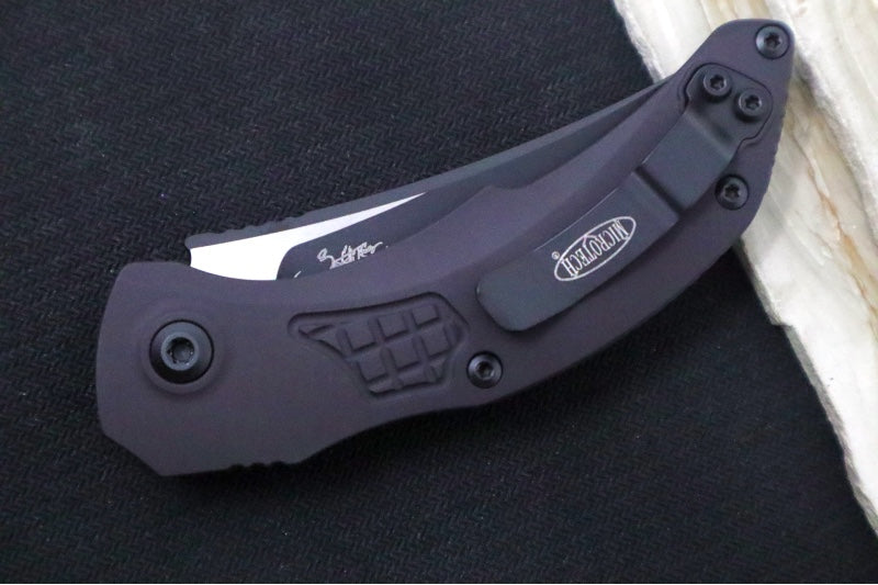 Microtech Brachial Auto Tactical - Black Blade / Black Anodized Aluminum Handle 268A-1T - Northwest Knives