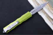 Microtech Dirac OTF - Dagger Blade / Apocalyptic Finish / OD Green Anodized Aluminum Handle 225-10APOD - Northwest Knives