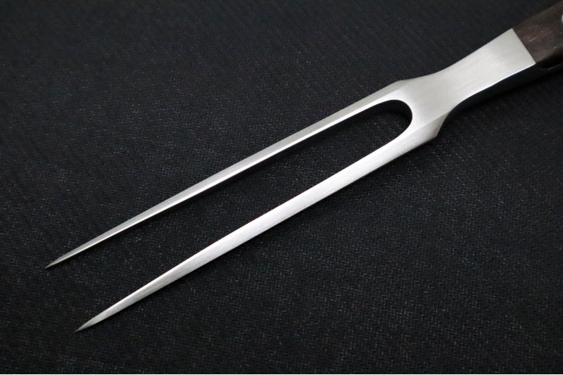 Garage Sale Wusthof Ikon 6" Straight Meat Fork - African Blackwood Handle 4914/16