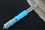 Microtech Dirac OTF - Stonewash Finish / Double Edge / Turquoise Handle 225-10TQ - Northwest Knives