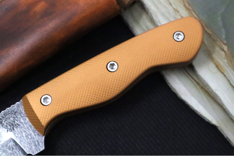 Garage Sale Greylock Forge Fixed Blade - 1095 Steel / Leather Sheath (2)