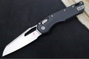 Microtech MSI Manual Folder - Stonewashed Finished Blade / Fluted Black G-10 Handle 210-10FLGTBK - Northwest Knives