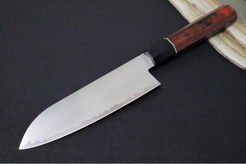 KIWAMI - 6.5" Santoku - Aus 8 Damascus - Pakkawood Octagon Handle - Made in Seki City, Japan - Northwest Knives