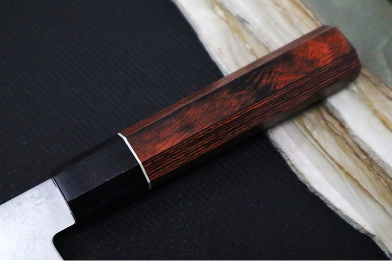 KIWAMI - 6.5" Santoku - Aus 8 Damascus - Pakkawood Octagon Handle - Made in Seki City, Japan - Northwest Knives