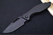 Koenig Mini Arius NonFlipper - Matte Black DLC Corda Patterned Handle - Matte Black DLC Finished Blade - Black DLC Spacer & Hardware & Clip (Gen 1) - Northwest Knives